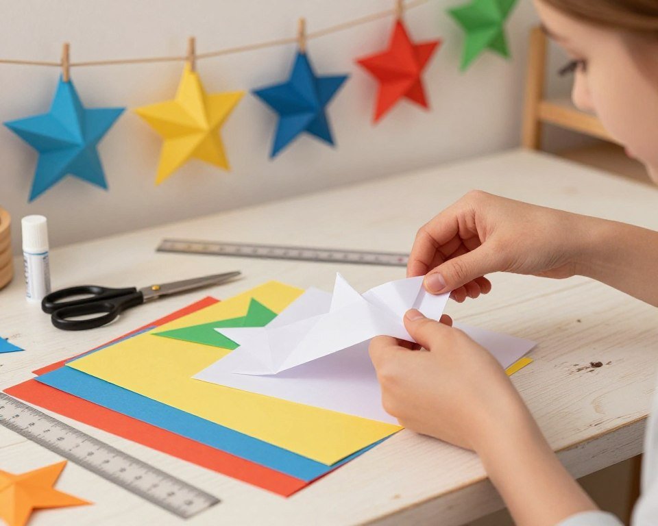 cómo hacer estrellas de papel