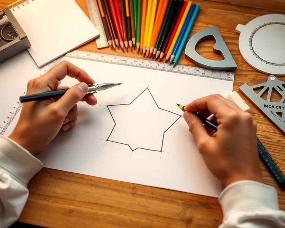 dibujar pentágono dibujar pentágono