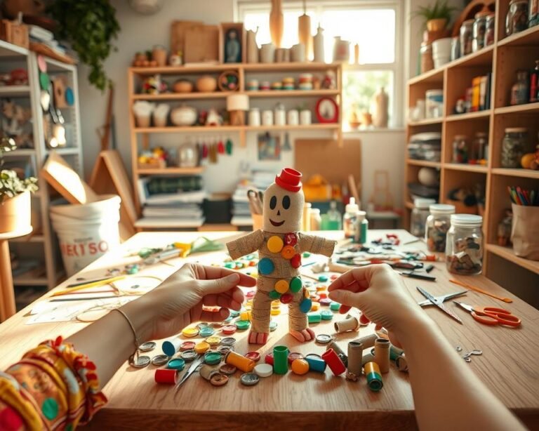 cómo hacer figuras con materiales reciclados