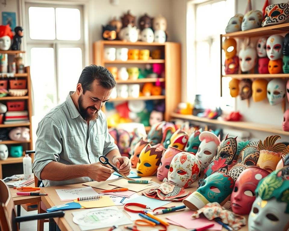 cómo hacer máscaras de papel