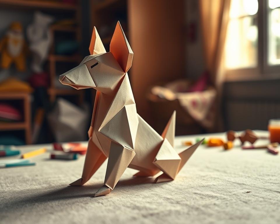perro origami perro origami